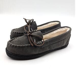 Isotoner Sage Slip-On Moccasin Slippers Shoes Women's Gray Size US7.5-8 EU38